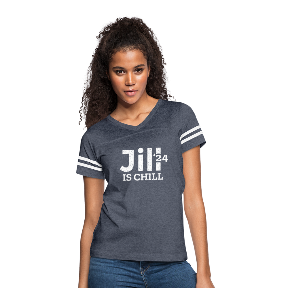 Jill is Chill Women’s Vintage Sport T-Shirt - vintage navy/white