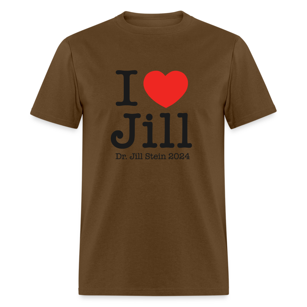 I Love Jill Unisex Classic T-Shirt - brown