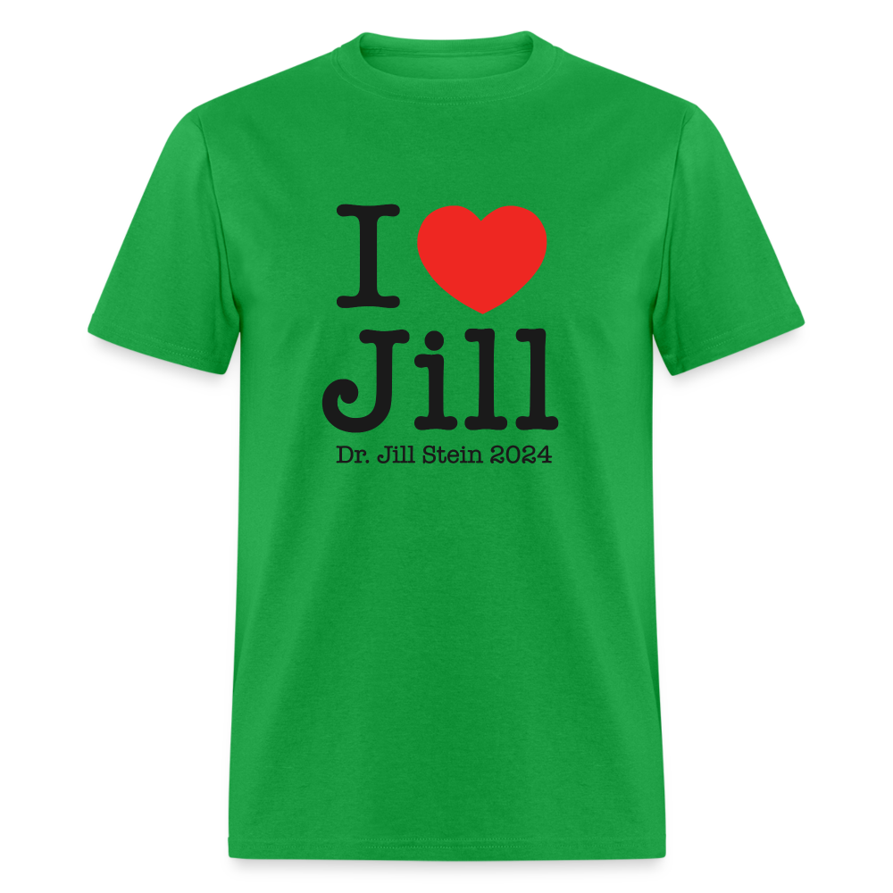 I Love Jill Unisex Classic T-Shirt - bright green