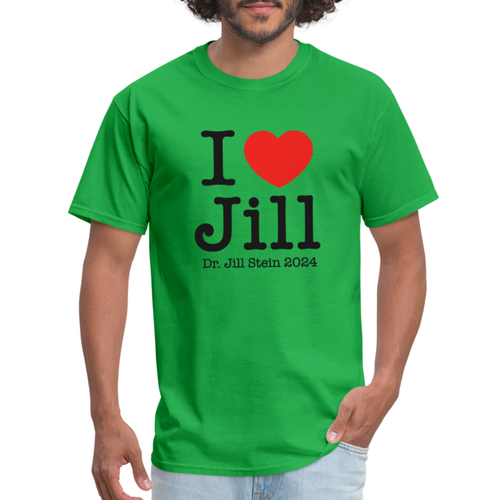 I Love Jill Unisex Classic T-Shirt - bright green