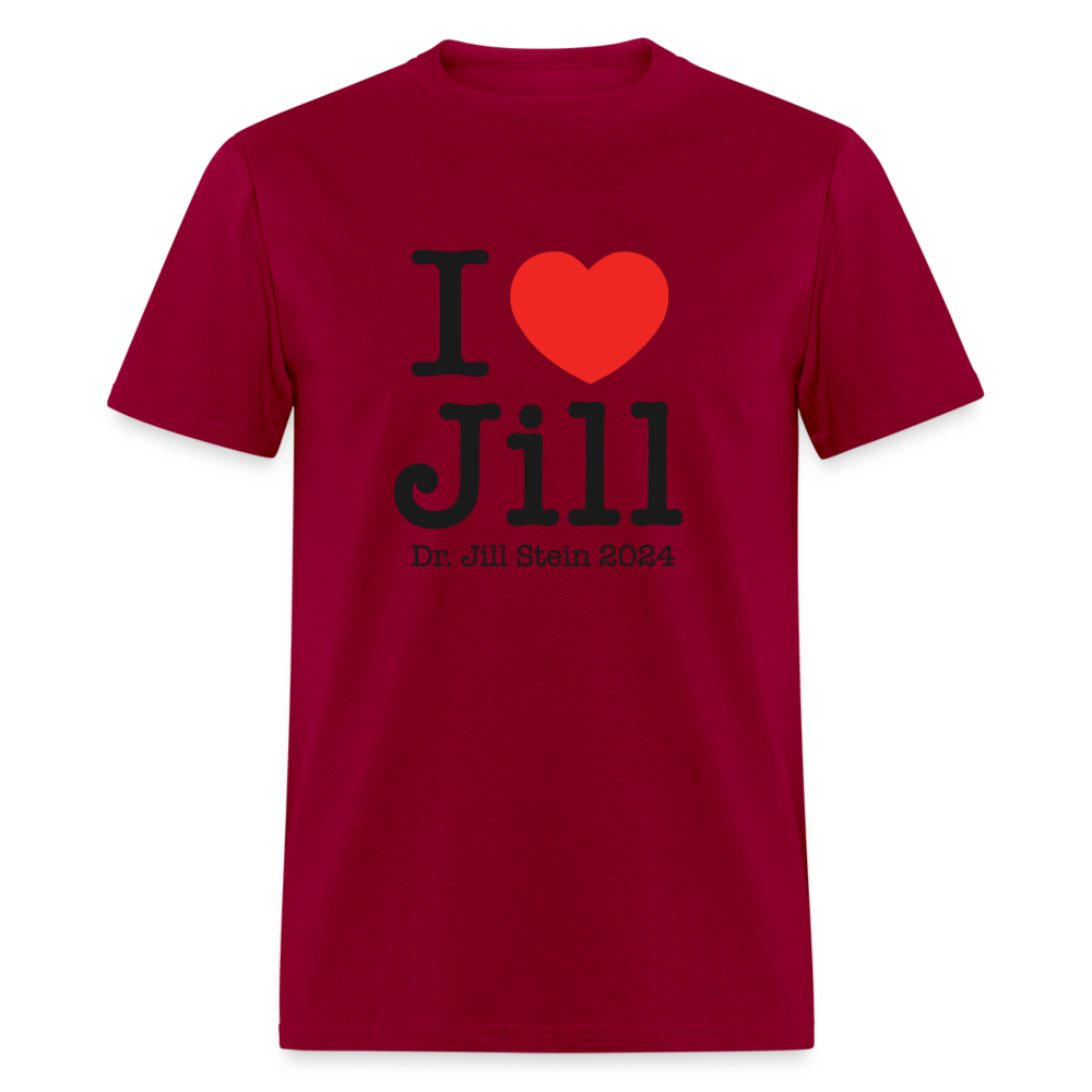 I Love Jill Unisex Classic T-Shirt - dark red