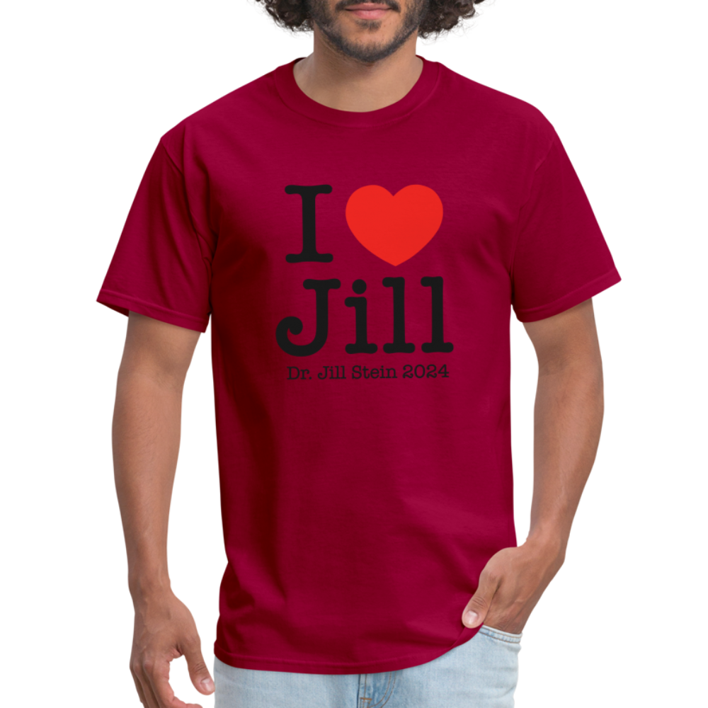 I Love Jill Unisex Classic T-Shirt - dark red