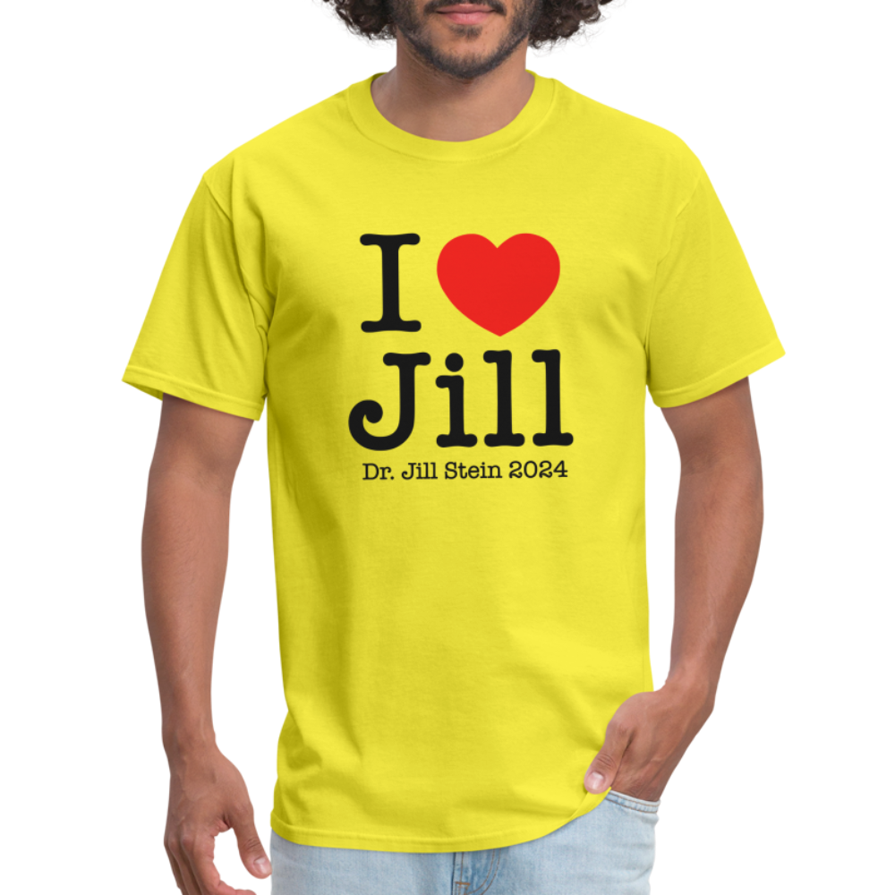 I Love Jill Unisex Classic T-Shirt - yellow