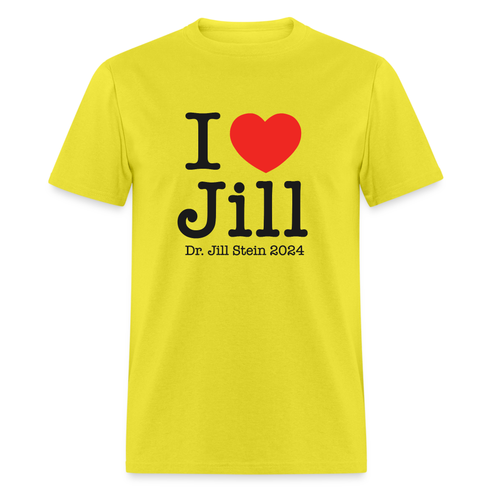 I Love Jill Unisex Classic T-Shirt - yellow