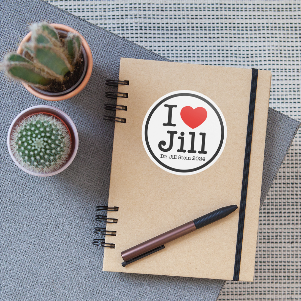 I Love Jill Sticker - white matte