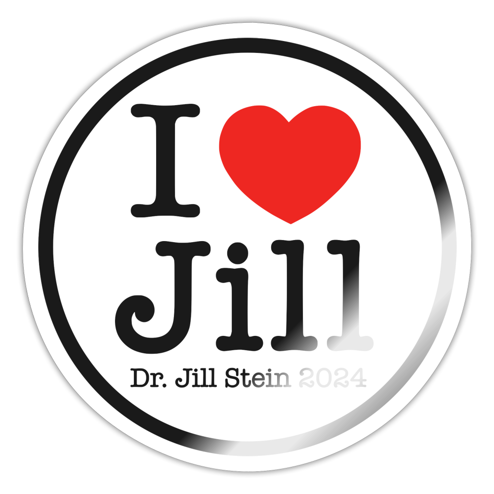 I Love Jill Sticker - white glossy