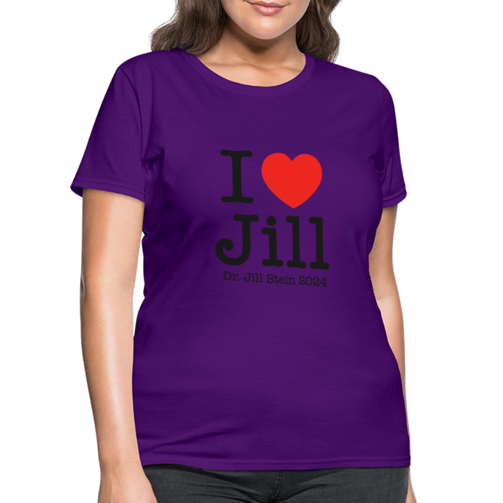 I Love Jill Women's T-Shirt - purple