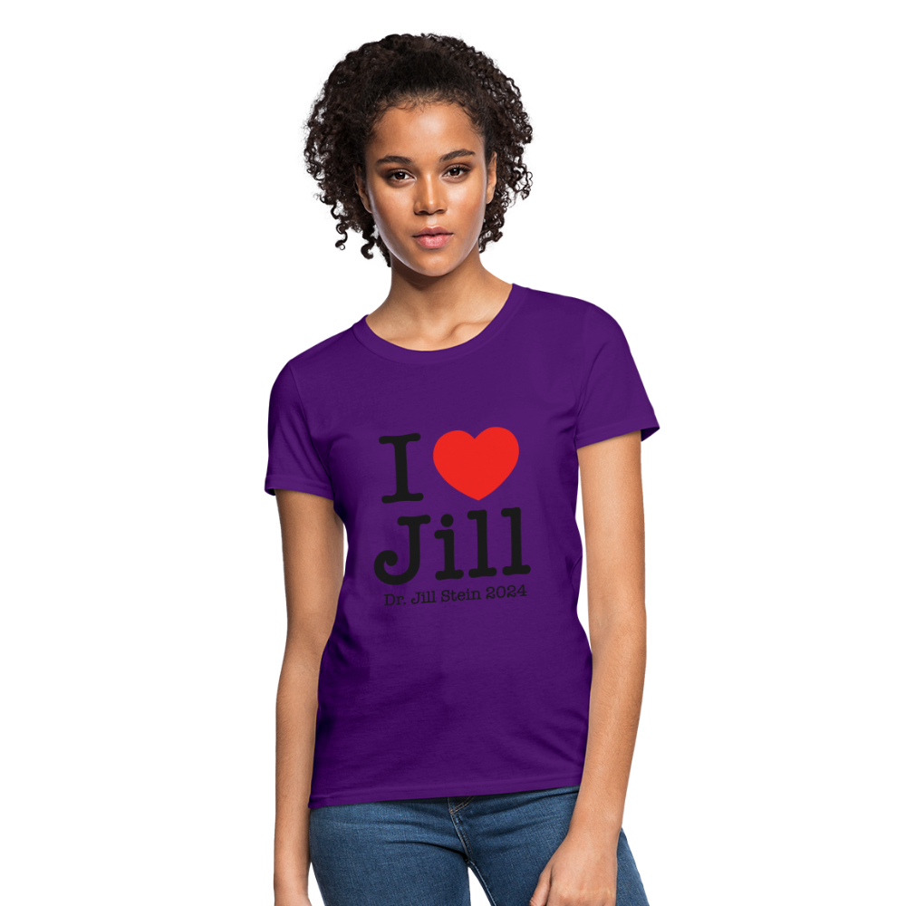 I Love Jill Women's T-Shirt - purple