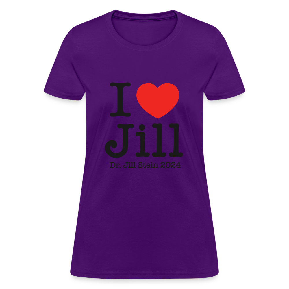 I Love Jill Women's T-Shirt - purple