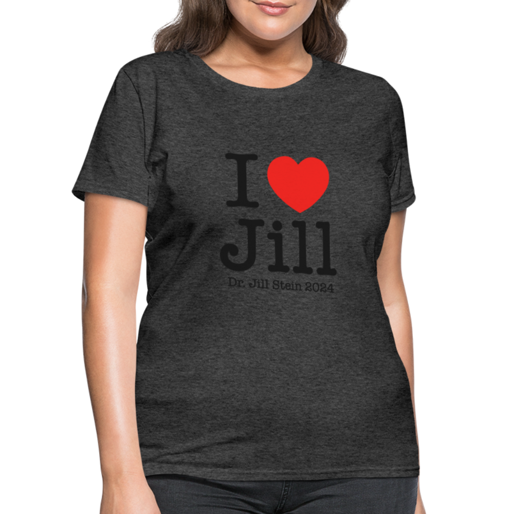 I Love Jill Women's T-Shirt - heather black