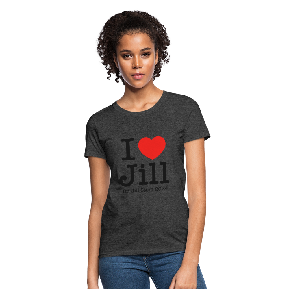 I Love Jill Women's T-Shirt - heather black