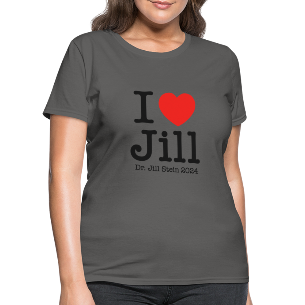 I Love Jill Women's T-Shirt - charcoal