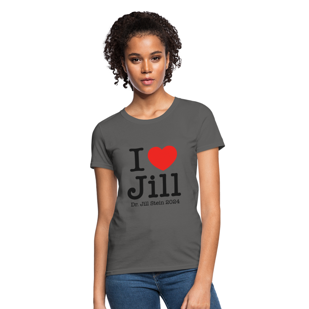 I Love Jill Women's T-Shirt - charcoal