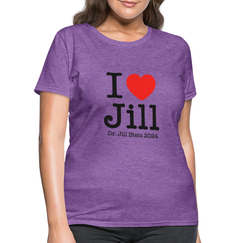 I Love Jill Women's T-Shirt - purple heather