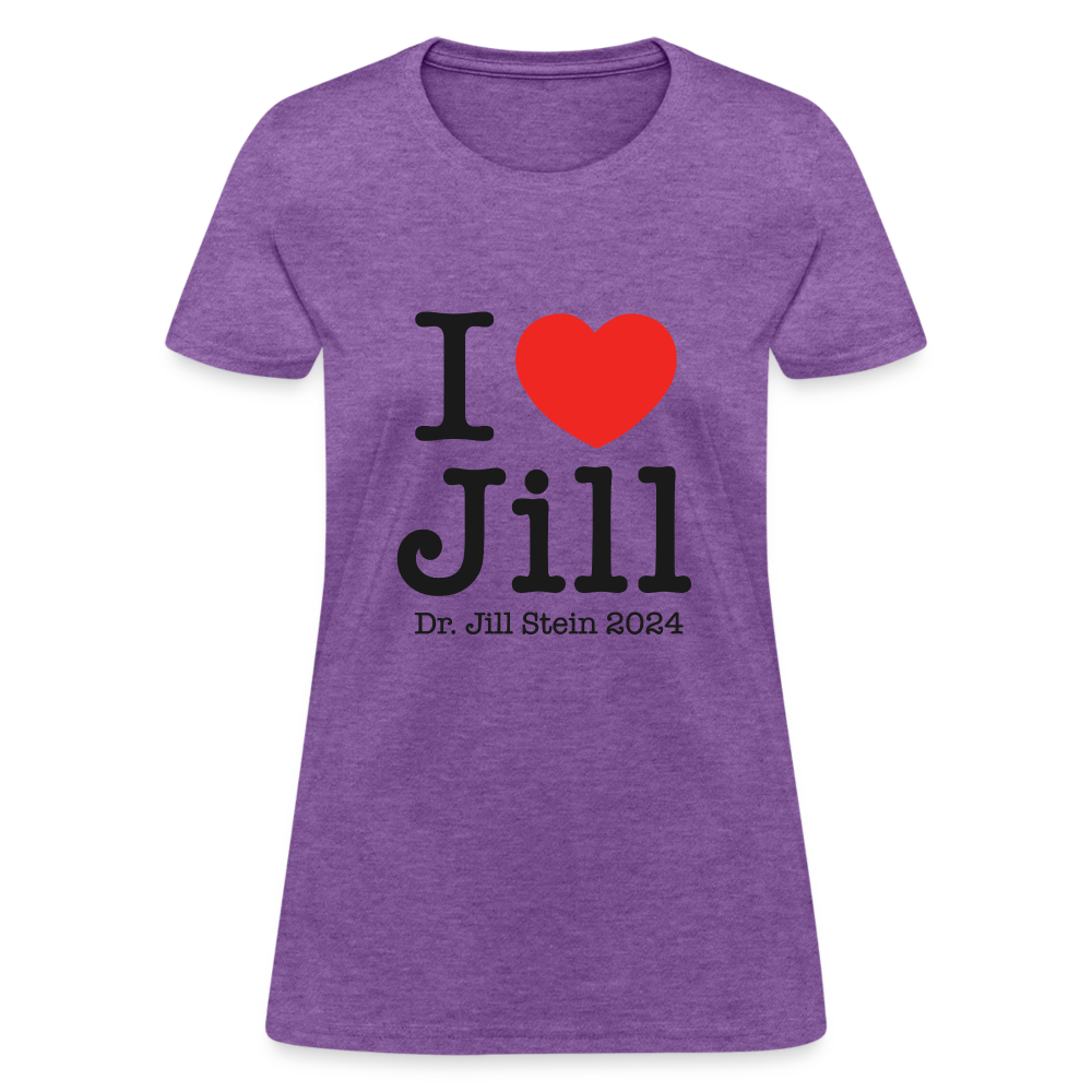 I Love Jill Women's T-Shirt - purple heather