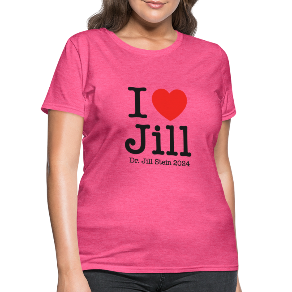 I Love Jill Women's T-Shirt - heather pink