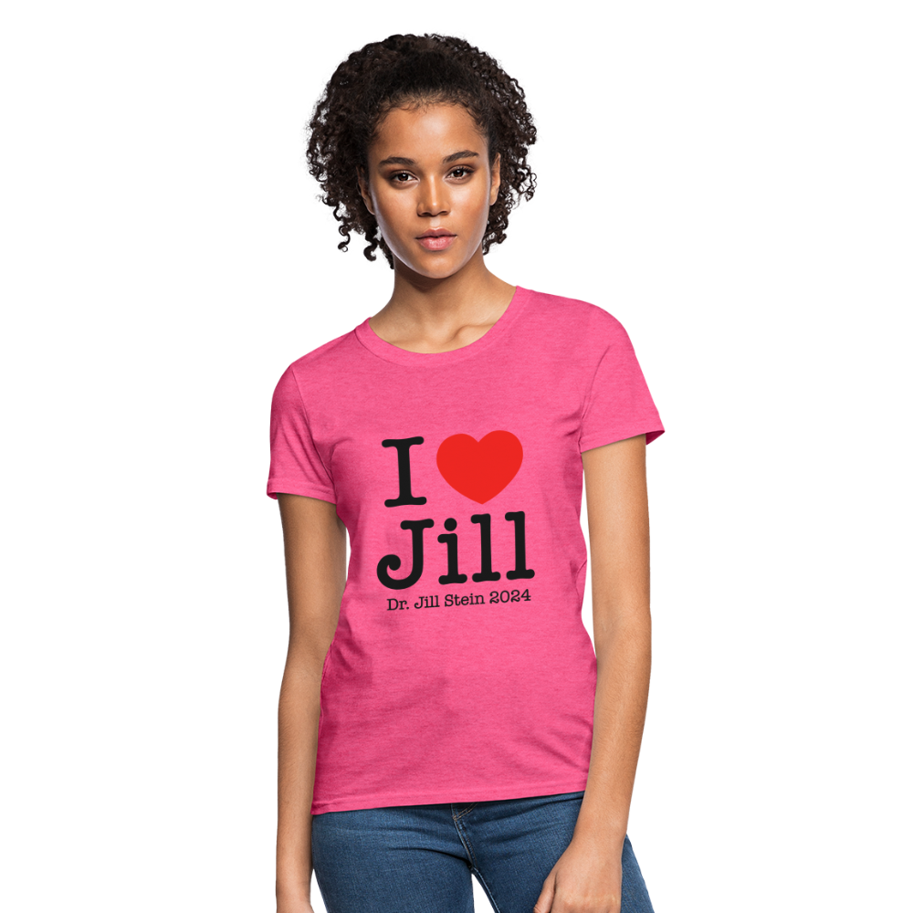 I Love Jill Women's T-Shirt - heather pink