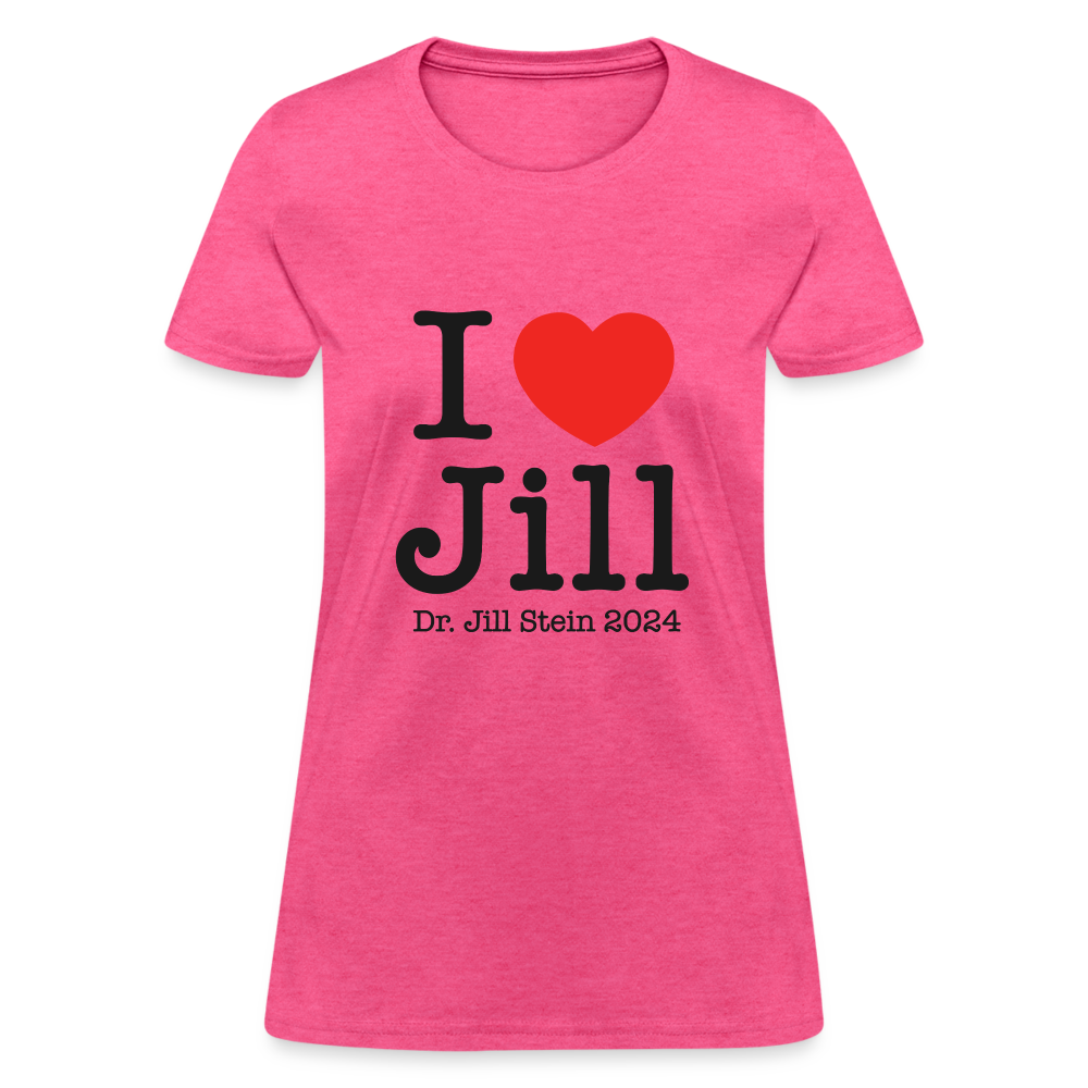 I Love Jill Women's T-Shirt - heather pink