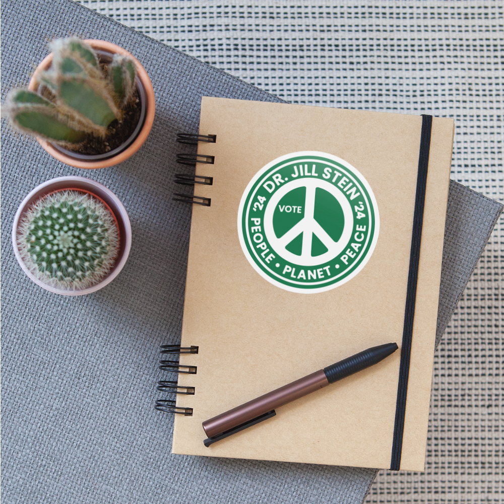 Jill's Peace Sign Sticker - white matte