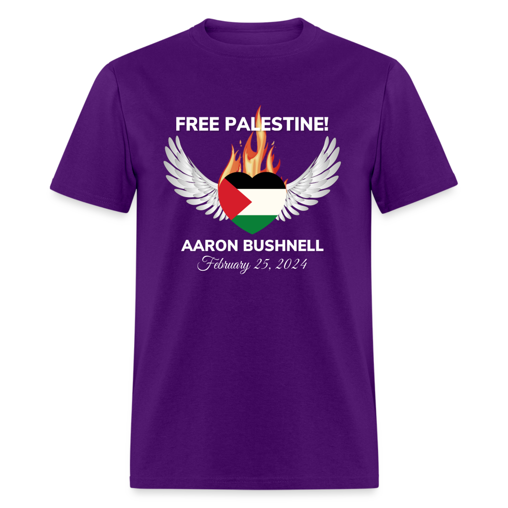 Aaron Bushnell Winged Heart Unisex Classic T-Shirt - purple