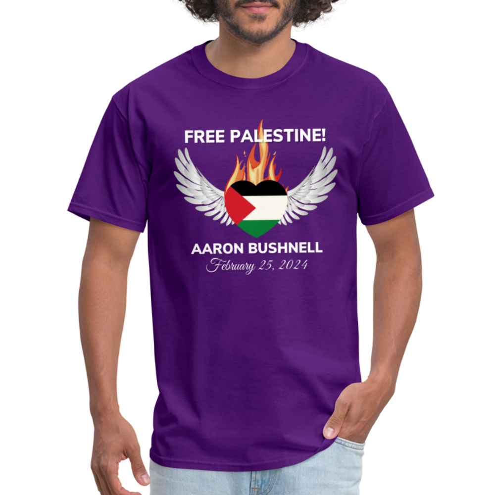 Aaron Bushnell Winged Heart Unisex Classic T-Shirt - purple