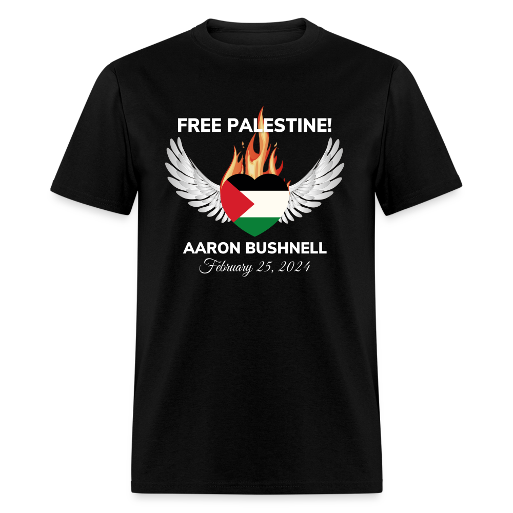 Aaron Bushnell Winged Heart Unisex Classic T-Shirt - black