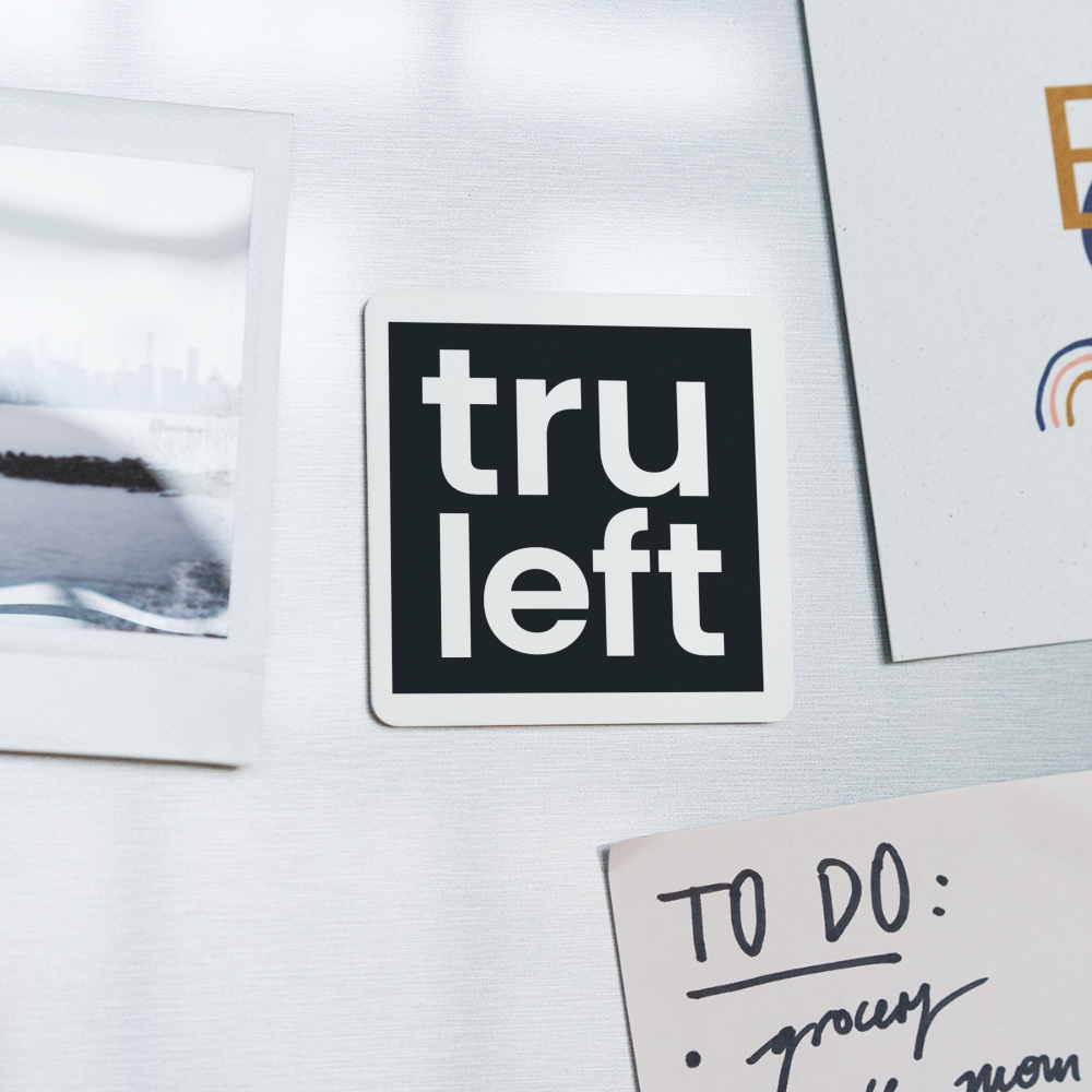 TruLeft Square Magnet - white