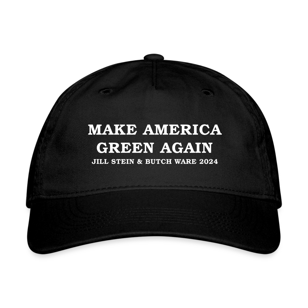 Make America Green Again Organic Baseball Cap - black