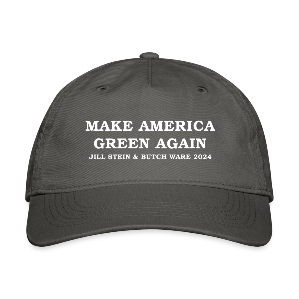 Make America Green Again Organic Baseball Cap - charcoal